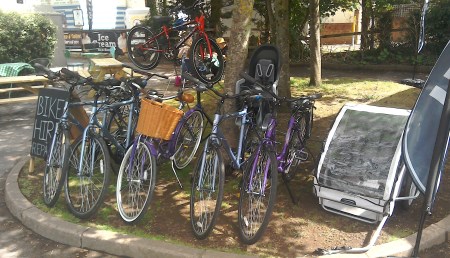 Cycles for hire at Exe Trail Cycle Hire